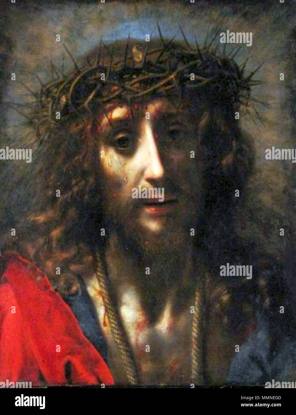 Ecce Homo.. vers 1635. Carlo Dolci Ecce Homo Banque D'Images