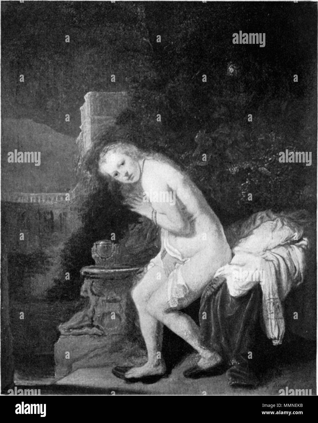 Susanna. 1636. Beyeren. van Rijn 151 noir et blanc Banque D'Images