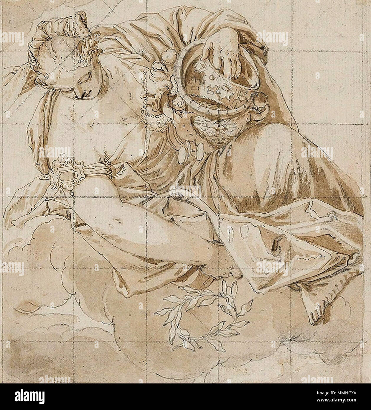 Juno.. vers 1681. Juno Lefebvre Banque D'Images