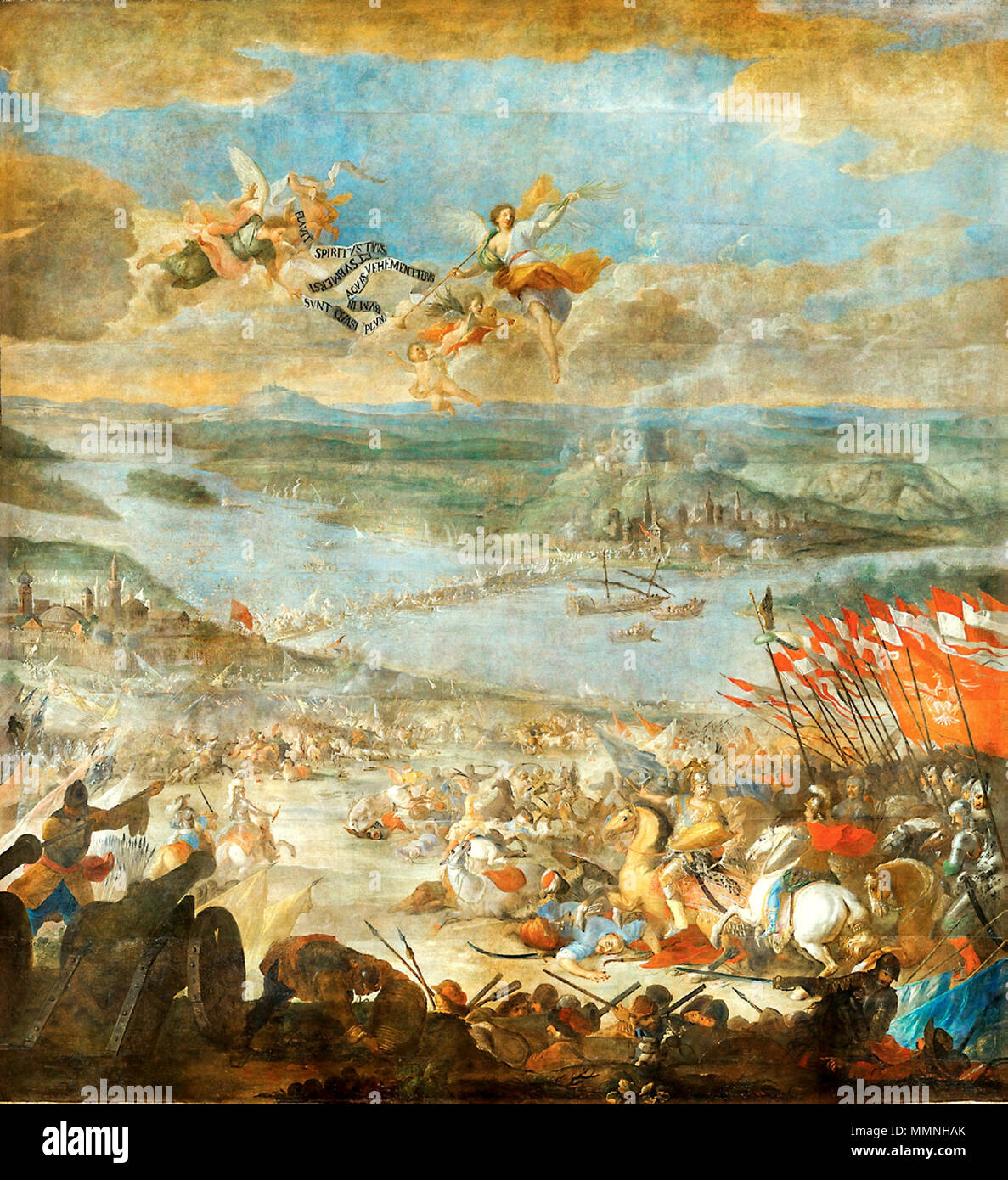 Bataille de Parkany.. Entre 1693 et 1695. Bataille de Parkany Altomonte Banque D'Images