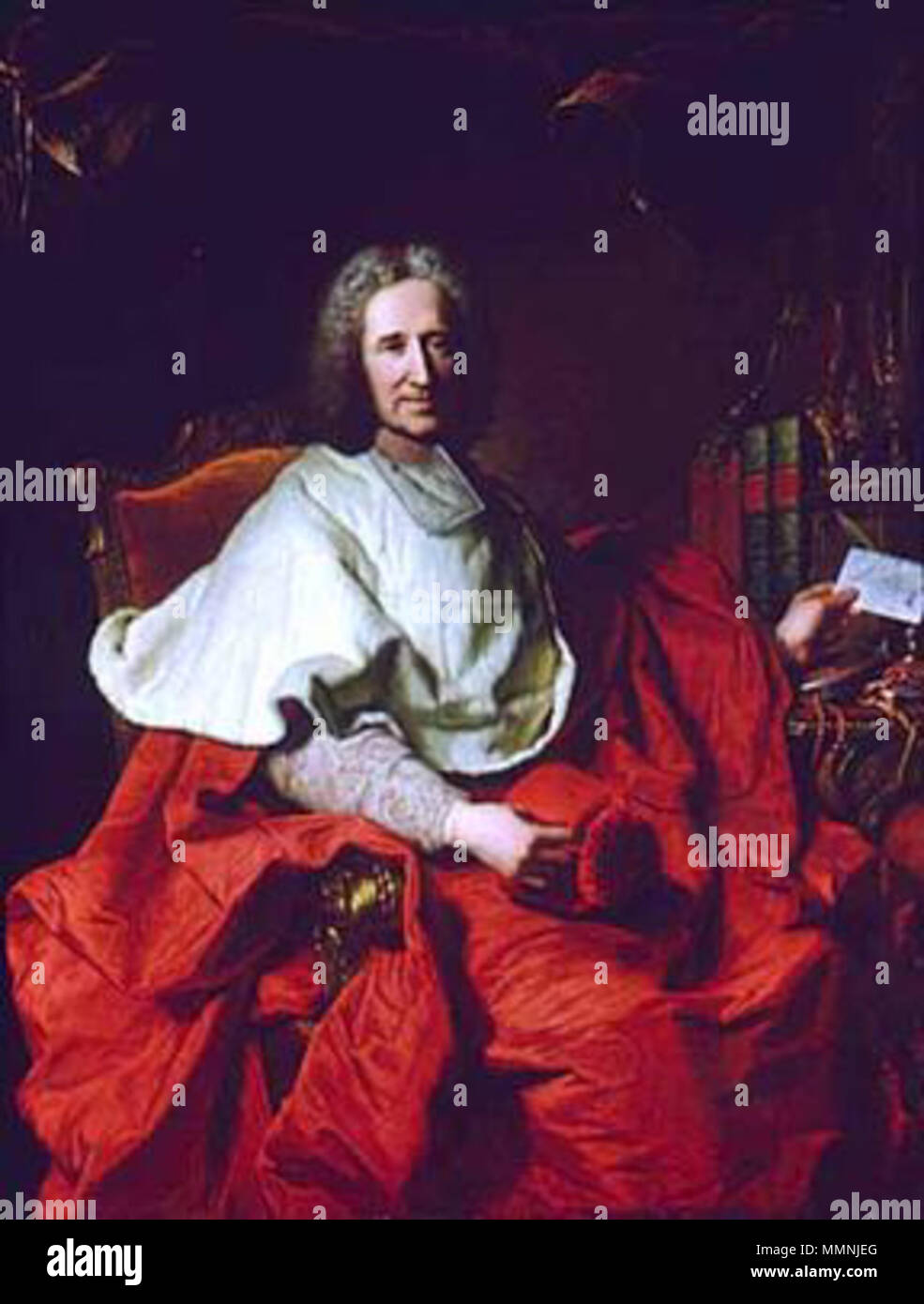 Portrait de Guillaume Dubois, cardinal, premier ministre de la france. 1723. Guillaume Dubois Banque D'Images