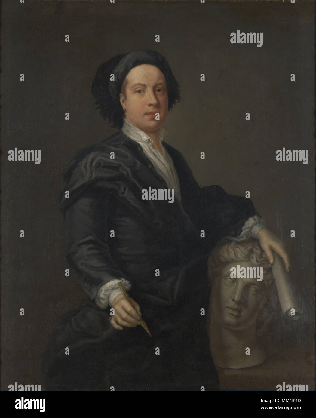 Portrait de William Kent (1685-1748). Entre 1710 et 1720. William Kent Banque D'Images