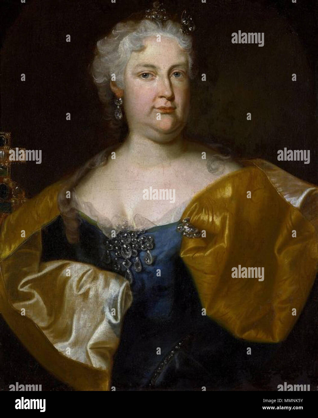 Portrait de l'Impératrice Elisabeth Christine de Brunswick.. vers 1737. Auerbach l'Impératrice Elisabeth Christine de Brunswick Banque D'Images