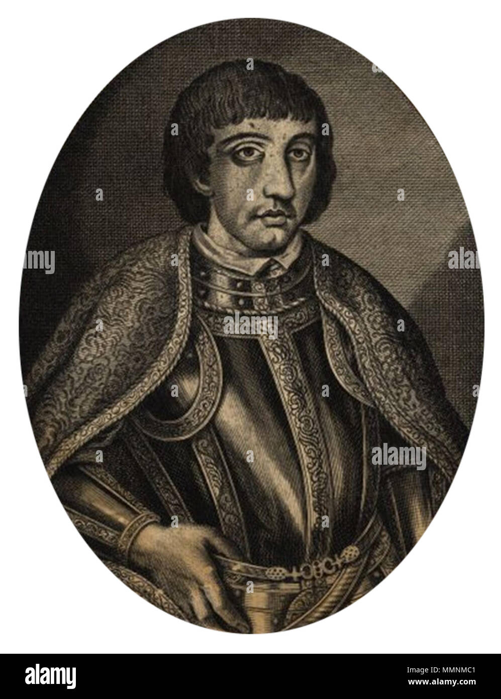 . Anglais : Dom Afonso I, 1 duc de Bragance (1377-1461), fondateur de la maison de Bragance. Afonso premier duc de Bragance Banque D'Images