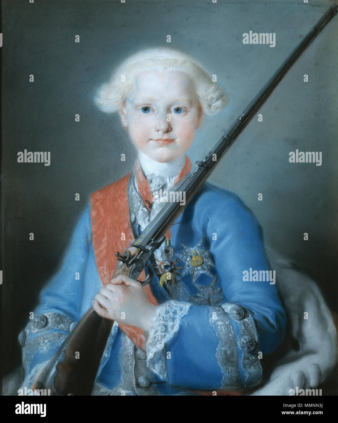 Portrait de l'Infante Antonio Pascual d'Espagne (1755-1817). 1763. Tiepolo - Infante Antonio Pascual Banque D'Images