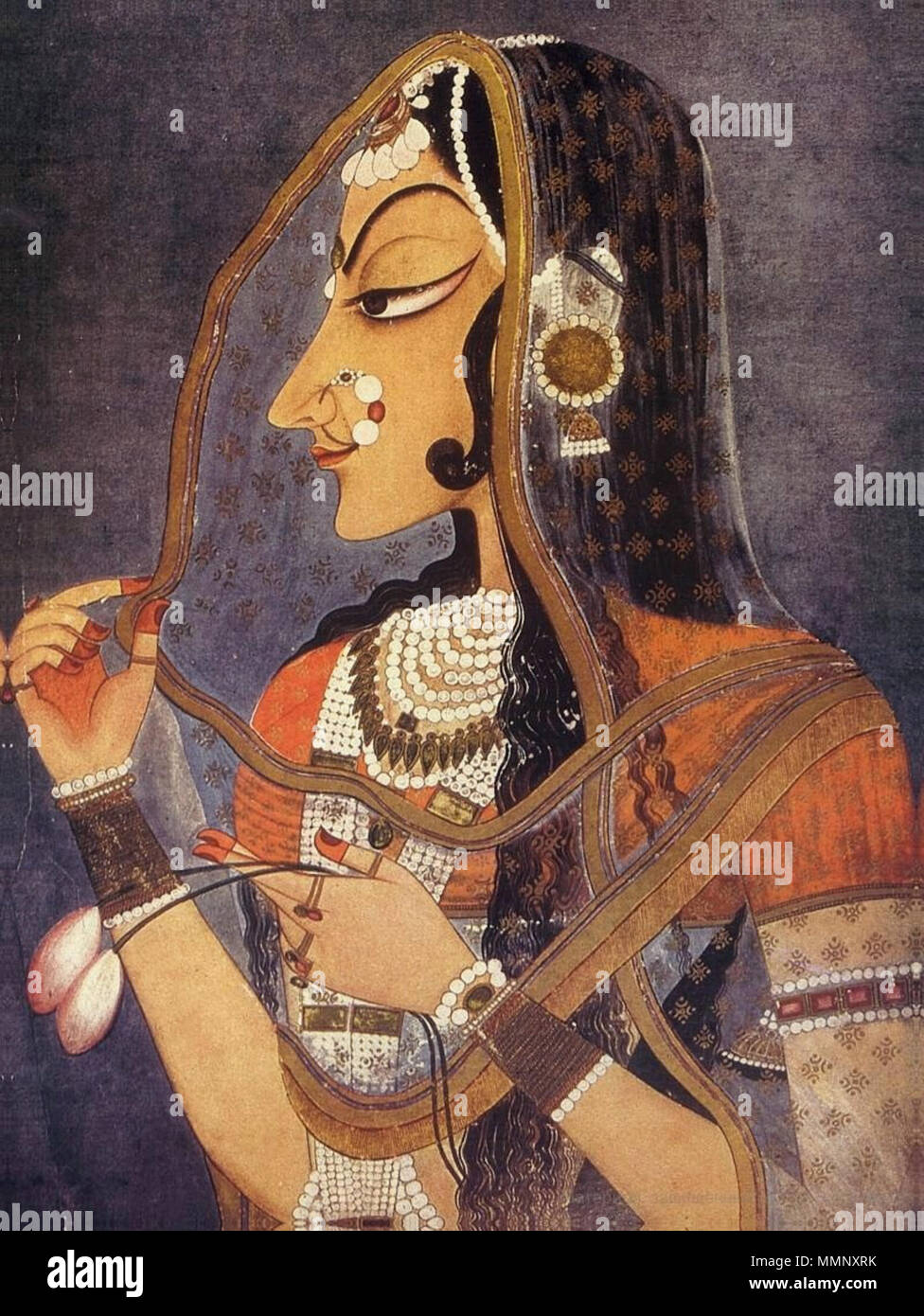 . Anglais : Radha (Bani Thani), Kishangarh, ca. 1750, Musée National de New Delhi Bani Thani. 27 août 2012. Nihal Chand 164 Radha (Bani Thani), Kishangarh, ca. 1750, Musée National de New Delhi Banque D'Images