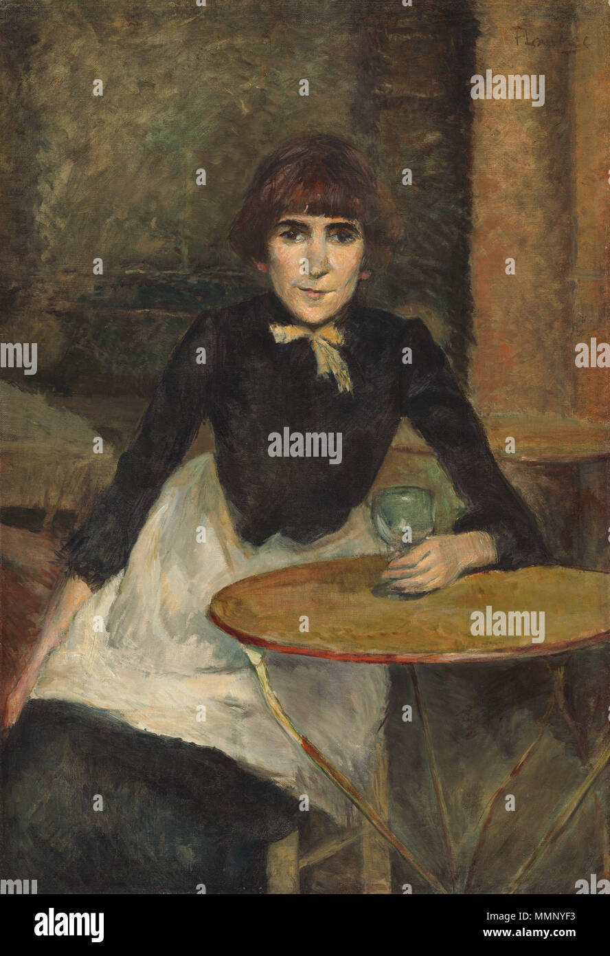 Henri de Toulouse-Lautrec (Français, 1864 - 1901 ), un la Bastille (Jeanne Wenz), 1888, huile sur toile, Collection de M. et Mme Paul Mellon 20 A la Bastille (Jeanne Wenz) A18847 Banque D'Images