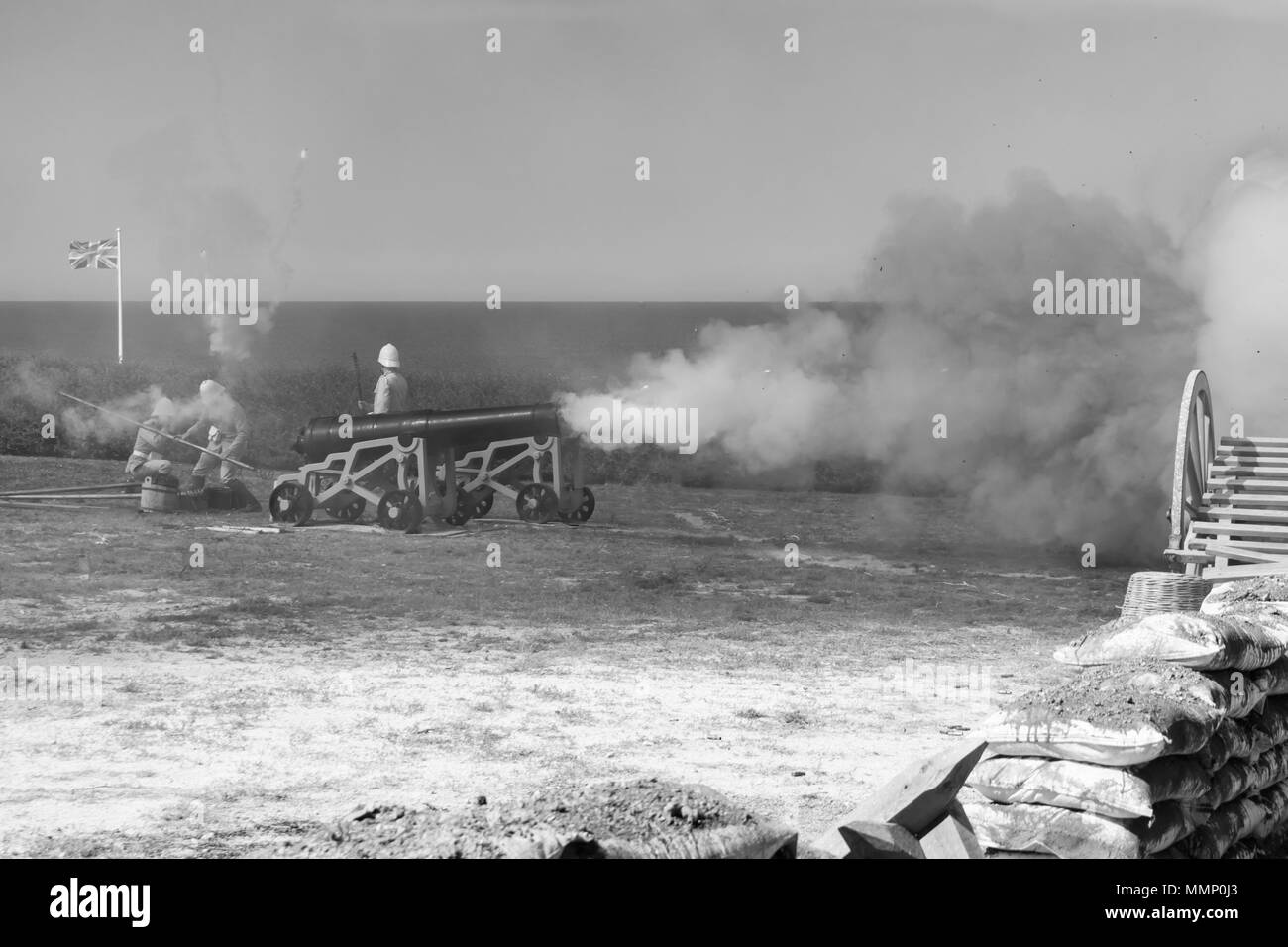 La guerre de l'ère victorienne Banque D'Images