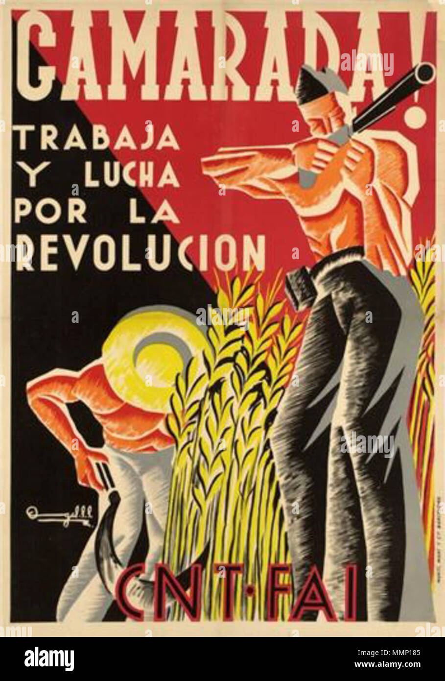 Affiche De Propagande Guerre Civile Espagnole English : Affiche de propagande anarchiste de la CNT-FAI pendant la guerre  civile espagnole. . 1er janvier 1936. CNT-FAI Affiche 29 CNT-FAI guerre  civile d'Espagne Photo Stock - Alamy