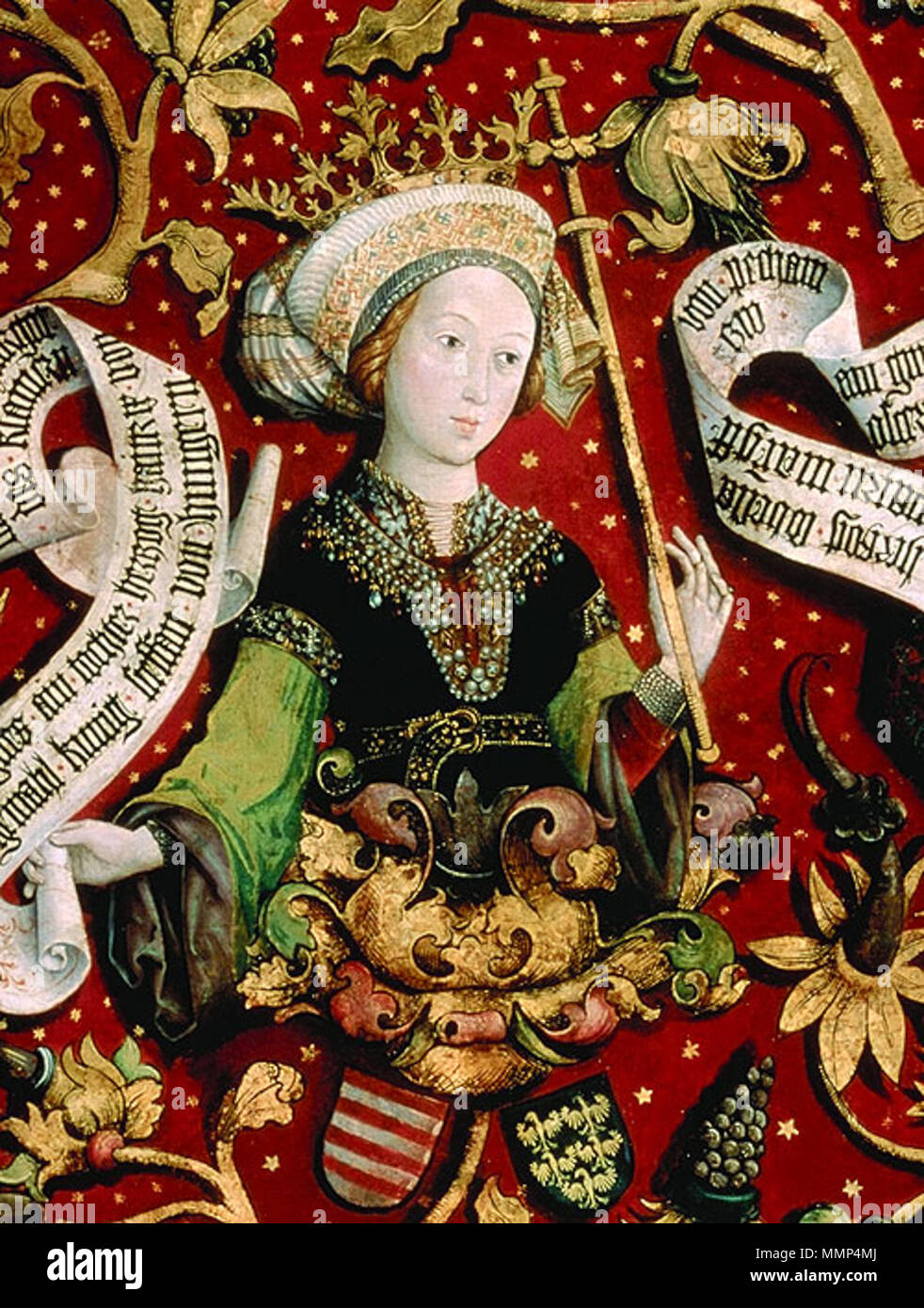Agnes von Österreich, Gemahlin Steffan von Hungern (1151-1182) Banque D'Images