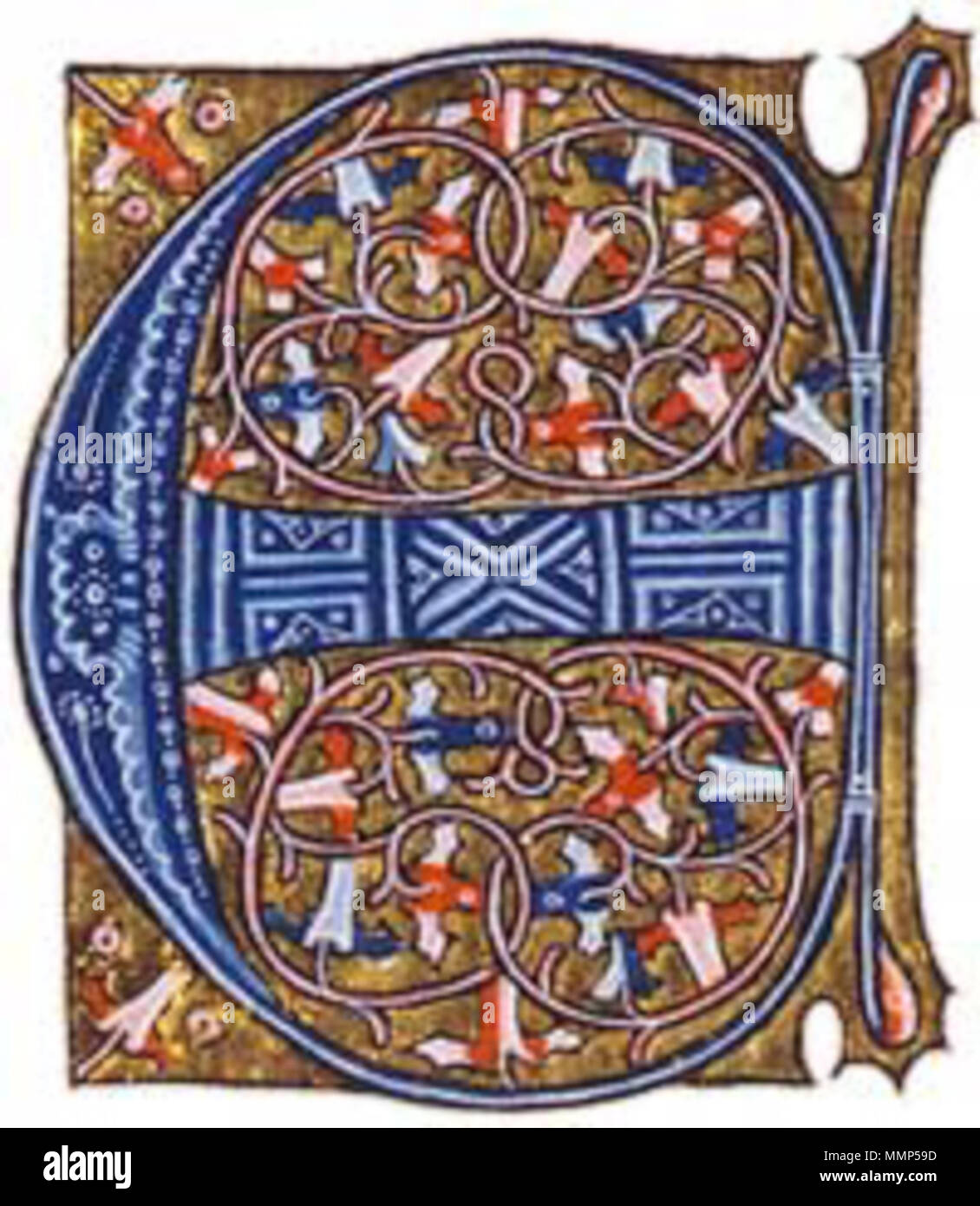 . Anglais : Folio 59r - à partir de l'ouverture pour le livre de l'EXODE . 1422. Inconnu de la Bible d'Albe 59L.R. Banque D'Images