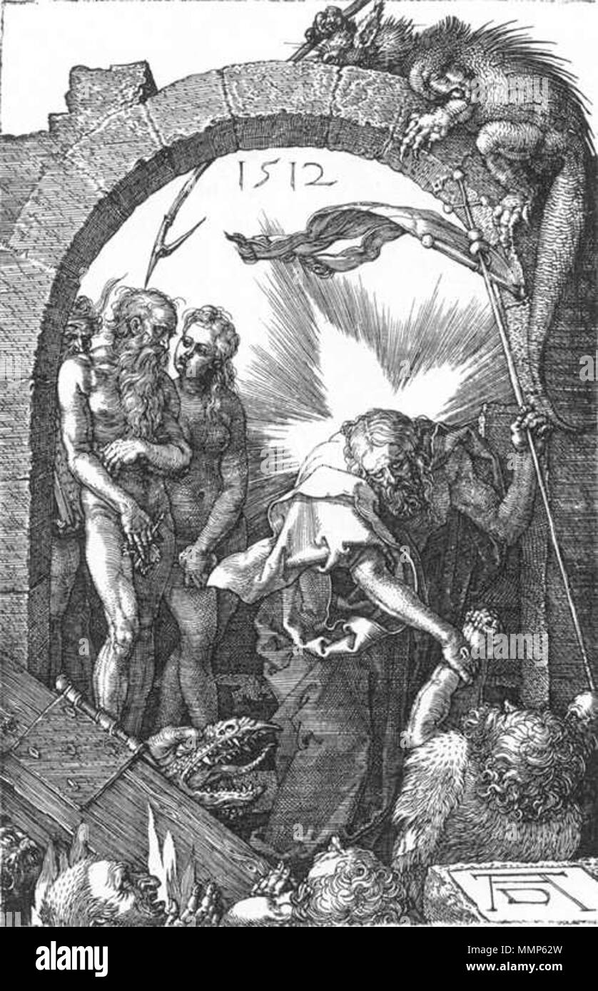 Albrecht Dürer - le hersage de l'enfer ; ou, le Christ dans les limbes (No. 14) - WGA7309 Banque D'Images