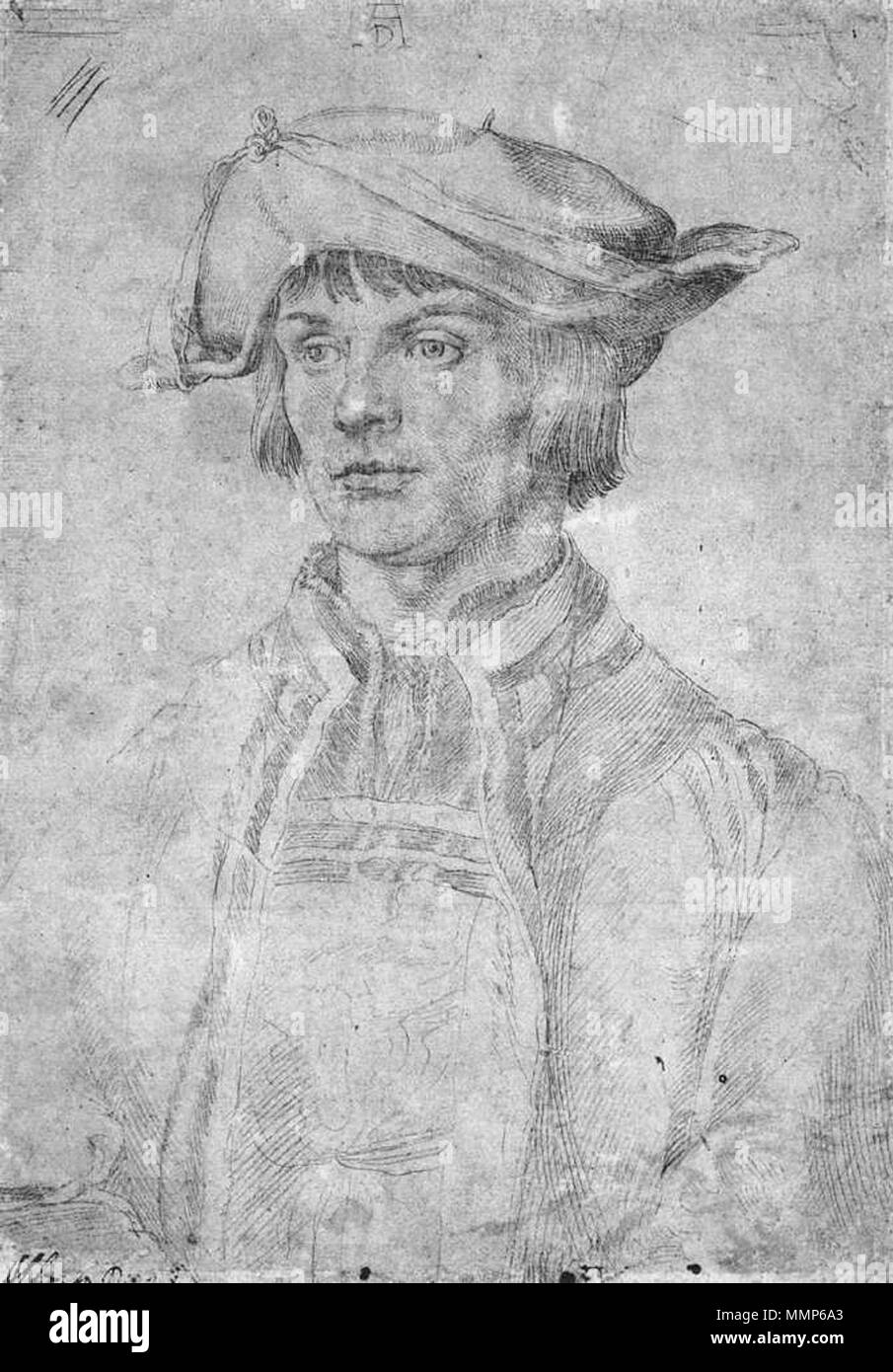 Albrecht Dürer - Le Peintre Lucas van Leyden - WGA07096 Banque D'Images