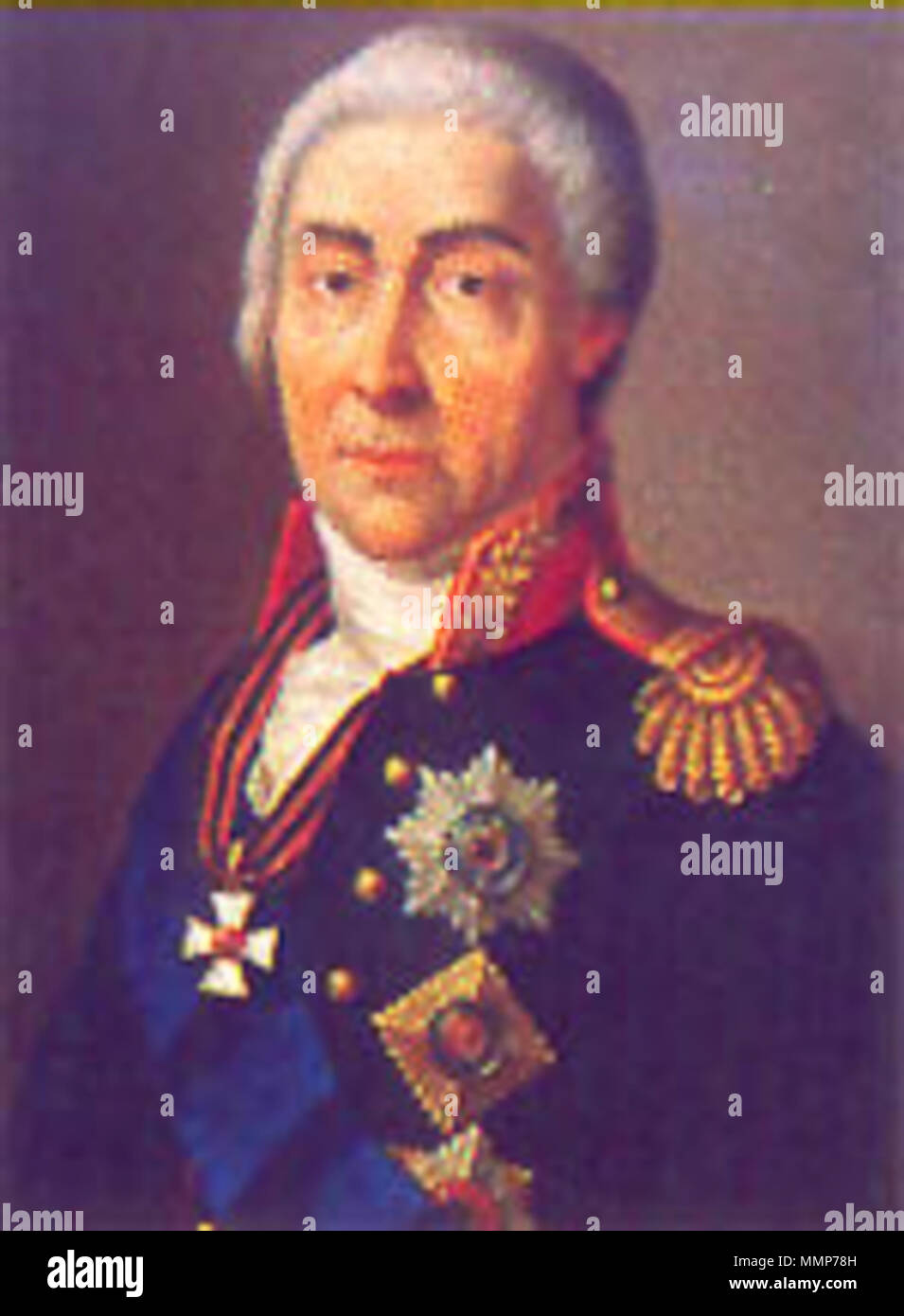 Anglais : Portrait d'Alexander Prozorovsky (1728 - 1809), général russe AlexanderProzorovsky Banque D'Images