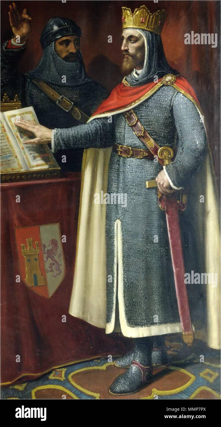 Alphonse VI de León (Ayuntamiento de León) Banque D'Images