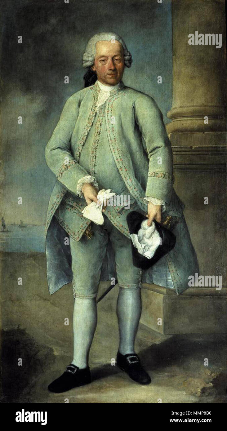 Portrait of a gentleman. Années 1780. Alessandro Longhi - Portrait d'un gentleman - WGA13394 Banque D'Images