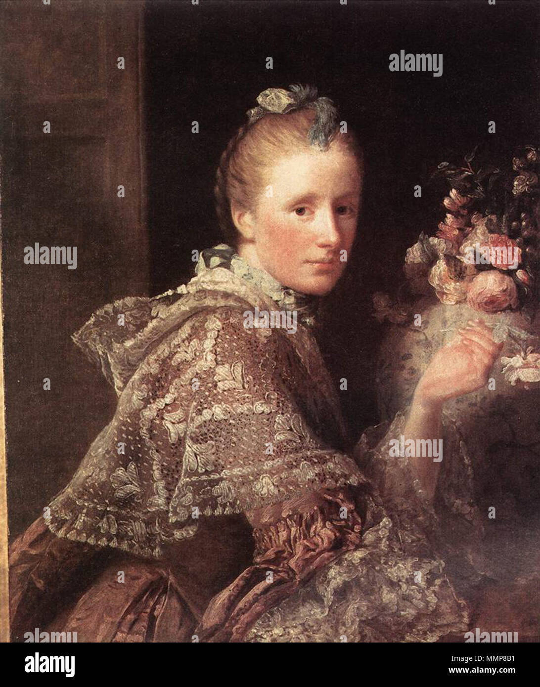 Allan Ramsay (artiste) - Portrait de la femme de l'artiste - WGA18996 Banque D'Images