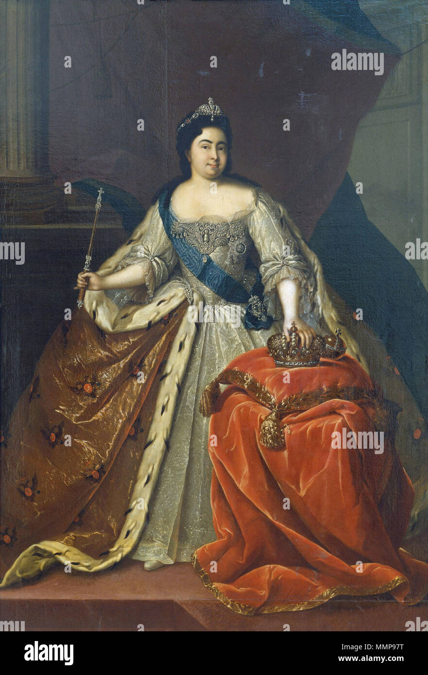 Anglais : Portrait de Catherine I de Russie (1684-1727) ? ? ? ? ? ? ? ? ? ? ? ? ? ? ? ? ? ?  ? ? ? ? ? ? ? ? ? J'ai . 18e siècle. Catherine I de Russie par Buchholz Banque D'Images