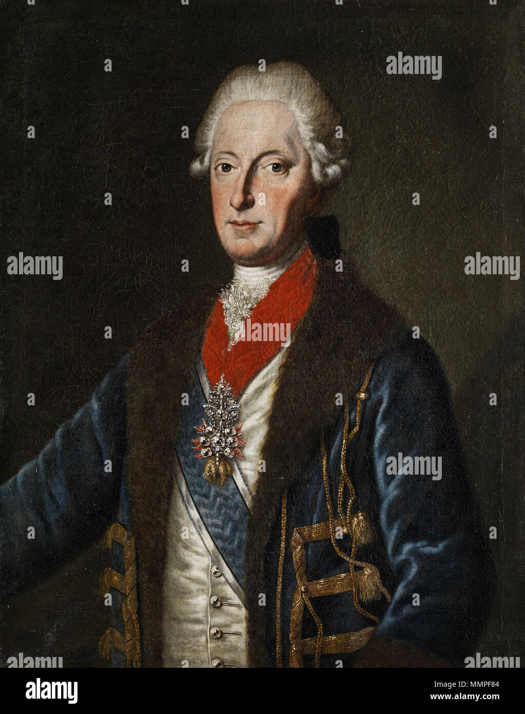 Portrait de Maximilien III Joseph, électeur de Bavière (1727-1777). 1788. Joseph Fischer Max III Joseph von Bayern 1788 Banque D'Images