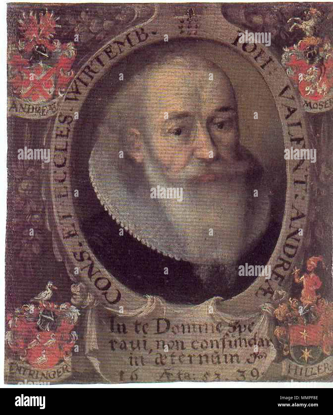 . Johann Valentin Andreae (1586-1642) . Date inconnue. Andportraits inconnu2 Banque D'Images
