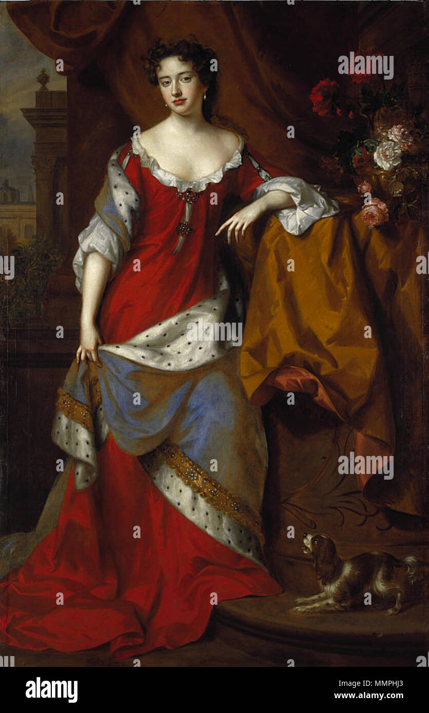 . Son Altesse Royale la Dame Anne, la future reine de Grande-Bretagne et d'Irlande, en 1685-6. Queen Anne (1665-1714), en tant que princesse de Danemark, qui régna de 1702-1714. Juin 1685. Anne, reine de Grande-Bretagne Banque D'Images