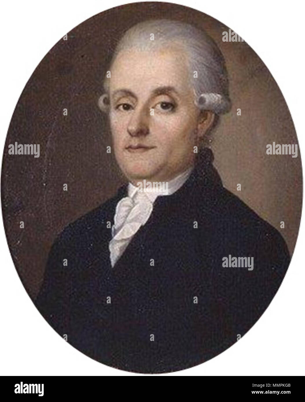 Portrait de Benedikt Stenius (1739-1821). 18e siècle. BenediktStenius par Trophime Bigot Banque D'Images