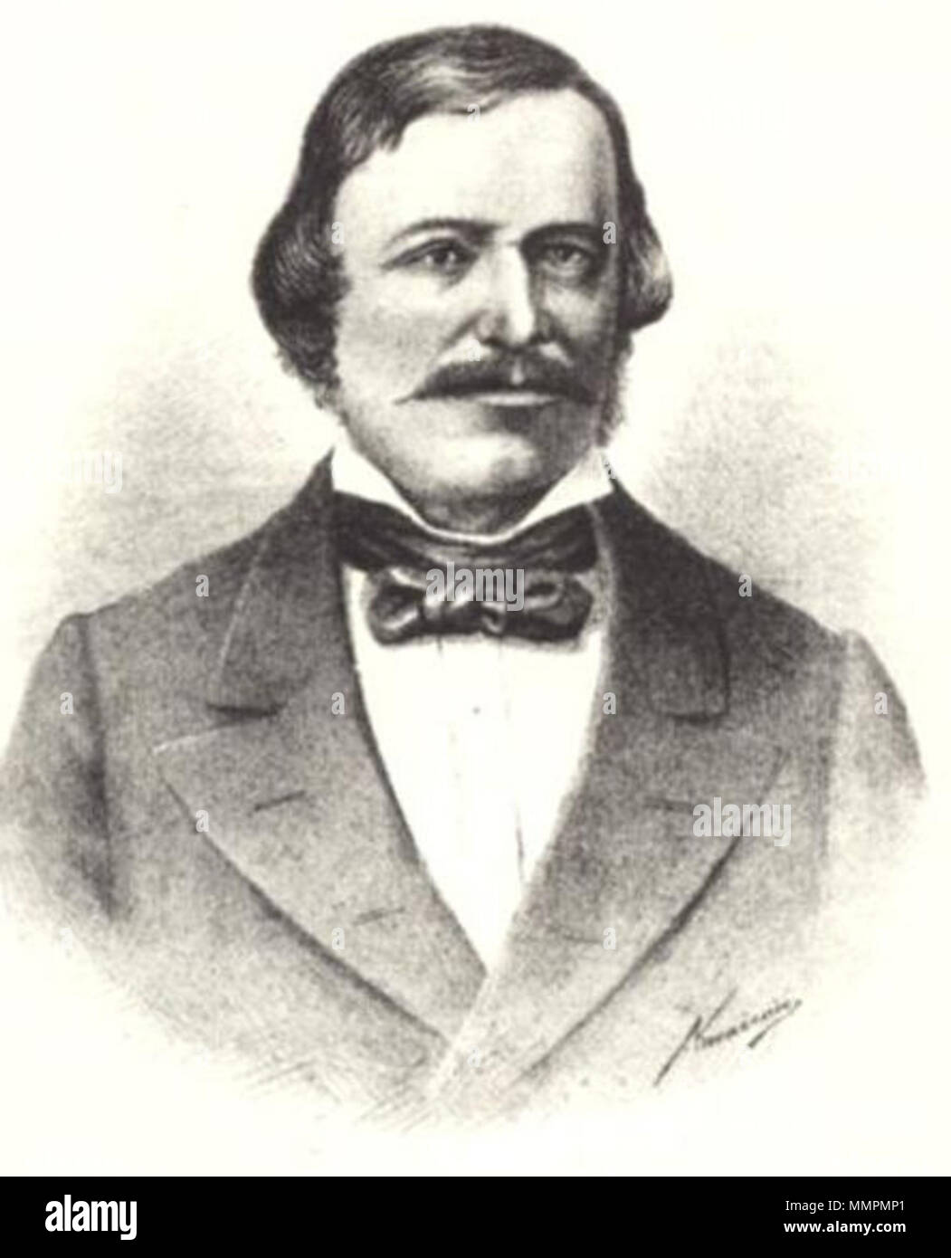 . Anglais : Antun Mihanović (10 juin 1796 - 14 novembre 1861) est un poète et parolier croate, plus connu pour avoir écrit l'hymne national de la Croatie . 19e siècle. ANTUN MIHANOVIC-inconnu Banque D'Images