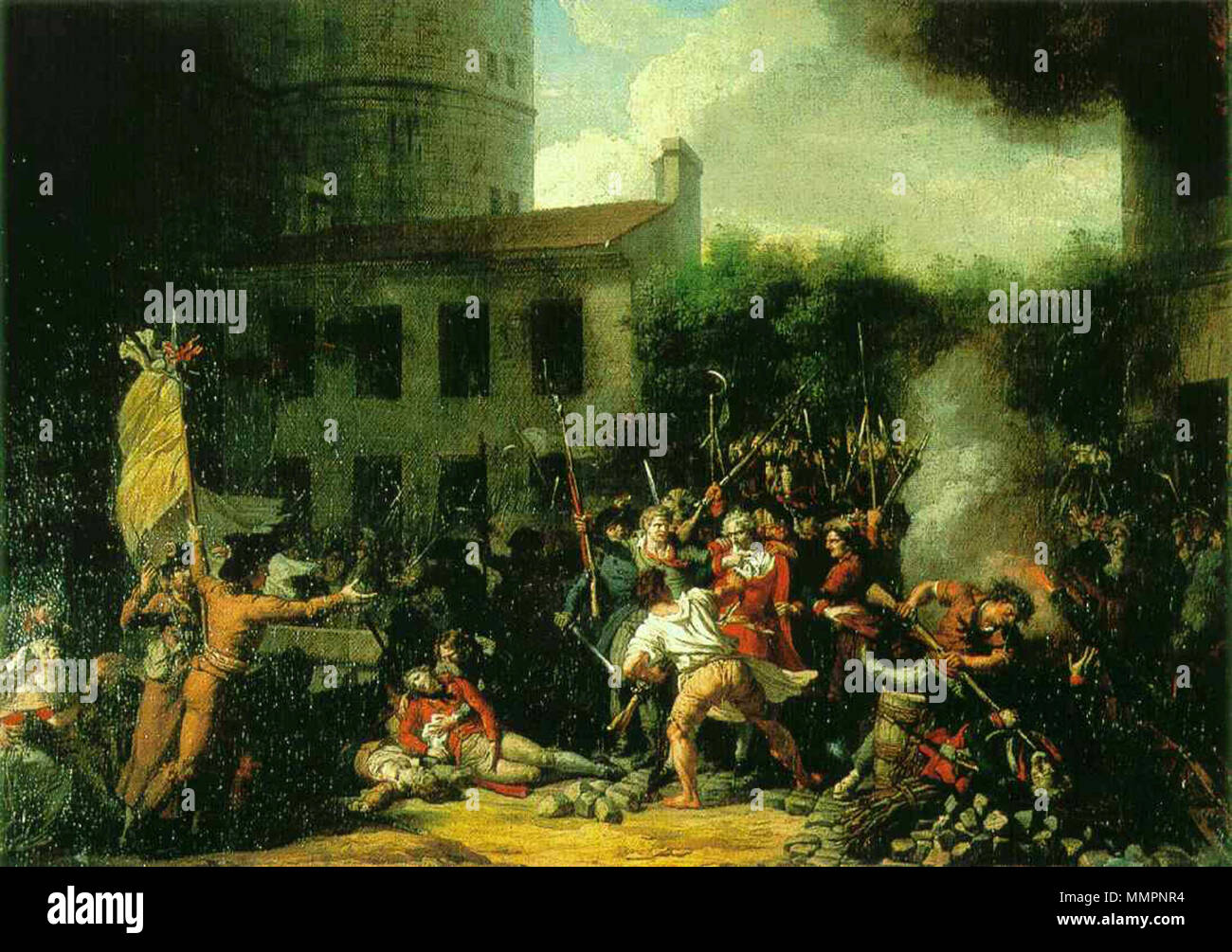 Charles Thévenin - La prise de la Bastille Banque D'Images