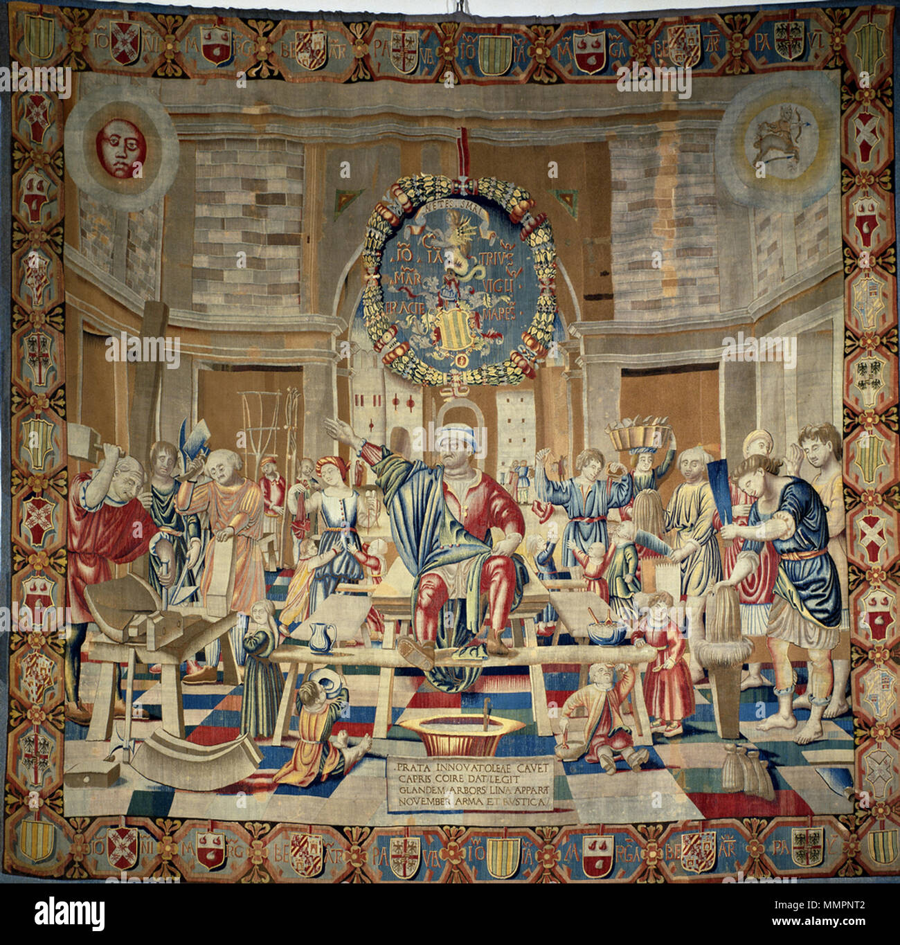 . Italiano : Il mese di ottobre. Uno degli Arazzi Trivulzio except where otherwise noted, nel 1503-1509 tessuti per il condottiere Gian Giacomo Trivulzio except where otherwise noted su cartoni del Bramantino, ed conservati oggi presso i 'Civici musei d'Arte e pinacoteca' del Castello Sforzesco a Milano. Anglais : Novembre. L'un parmi les soi-disant Trivulzio except where otherwise noted tapisseries (1503-1509), créés pour Gian Giacomo Trivulzio except where otherwise noted sur dessins de Bramantino, aujourd'hui au musée du Castello Sforzesco à Milan, Italie. . 6 juin 2014, 23:01:25. Bramantino (vers 1465-1530) Noms alternatifs Bartolomeo Suardi, Bartolommeo Suardi, Bramantinus Italien Description Banque D'Images