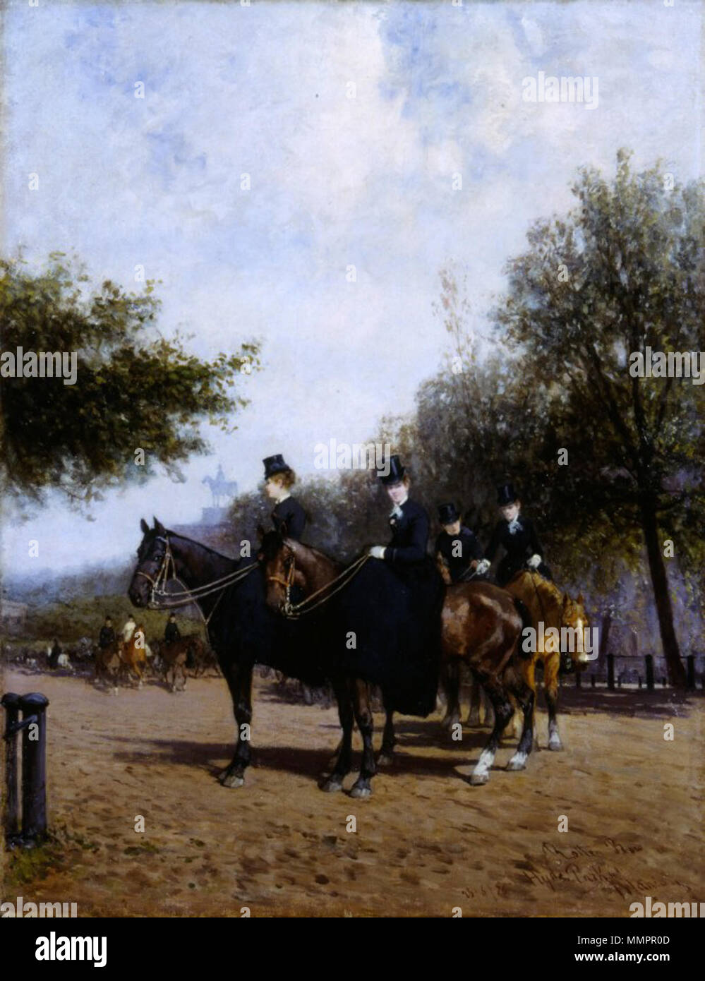 Rotten Row, Hyde Park. 1876. Artgate Fondazione Cariplo - Francesco Mancini, Hyde Park Banque D'Images