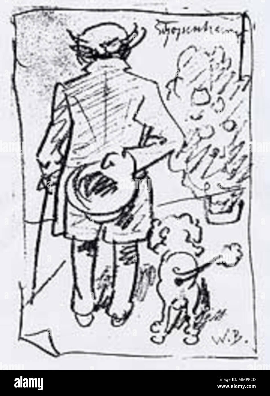 . Anglais : Arthur Schopenhauer caricaturé par Wilhelm Busch . Au plus tard en 1908. Wilhelm Busch (1832-1908) Allemand Description dessinateur, peintre et poète Date de naissance/décès 15 Avril 1832 9 janvier 1908 Lieu de naissance/décès Wiedensahl Mechtshausen lieu de travail Munich, Francfort, Wiedensahl contrôle d'autorité : Q109540 : VIAF ?22139423 ISNI : ?0000 0001 0877 704X ULAN : ?500026717 RCAC : ?n79133995 NLA : ?35024197 Arthur Schopenhauer WorldCat par Wilhelm Busch Banque D'Images