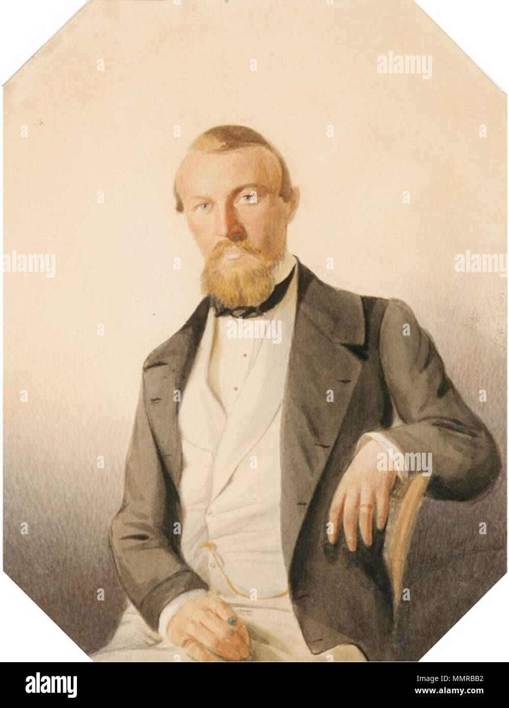 Portrait d'Albert Apponyi Barabás Banque D'Images