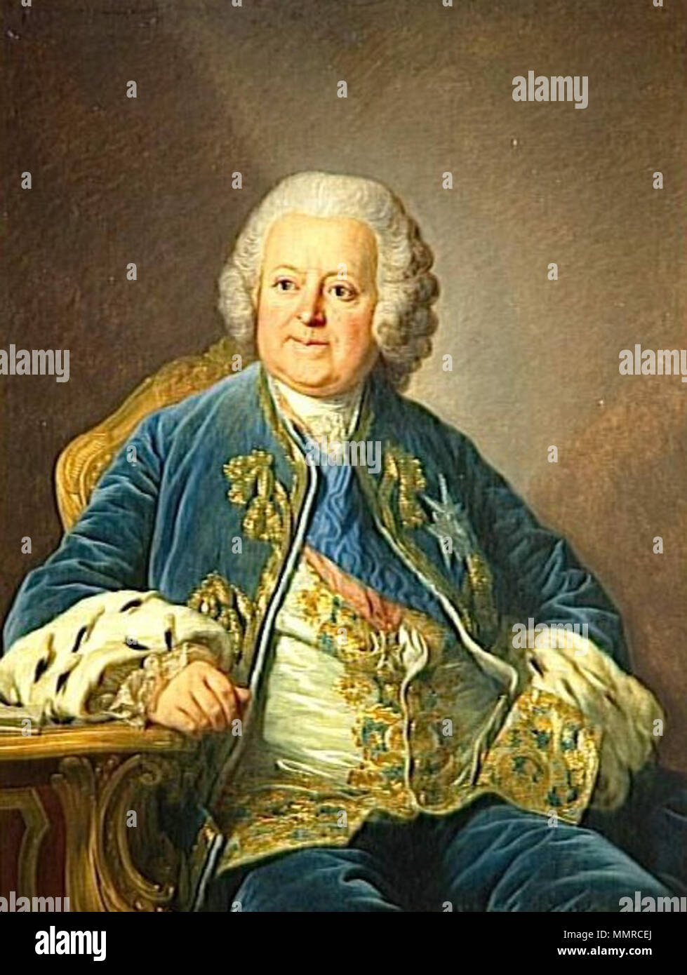 English : Portrait de Louis Phélypeaux de Saint-Florentin (1705-1777), comte de Saint Florentin, Duc de la Vrillière, ministre et secrétaire d'Etat . 1769. Saint-Florentin, comte de Banque D'Images
