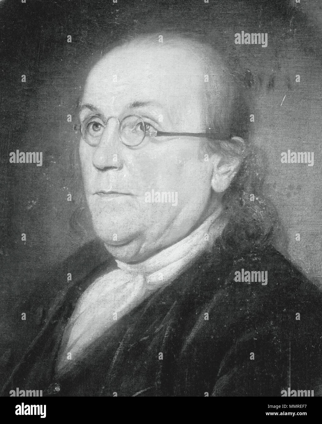 . Une impression de Benjamin Franklin par le Detroit Publishing Company, d'après une peinture par Charles Willson Peale. . Imprimer à partir de début des années 1900 ; peinture 1785.. Imprimer par la Detroit Publishing Company, après peinture par Charles Willson Peale. Charles Willson Peale (1741-1827) Description American portrait painter Date de naissance/décès 15 Avril 1741 22 février 1827 Lieu de naissance/décès de la paroisse de St Paul, le Maryland Philadelphie lieu de travail Deutsch : North American Conference Ostküste English : côte est de l'Amérique du contrôle d'autorité : Q454945 : VIAF ?72190360 ISNI : ?0000 0000 8262 3463 ULAN : ?50001 Banque D'Images
