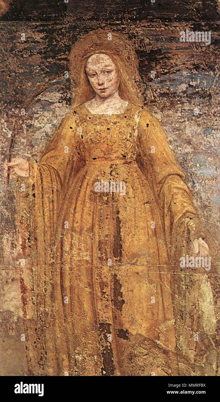 Sainte Catherine d'Alexandrie. 1495. Bergognone, Santa Caterina d'Alessandria da san satiro Banque D'Images