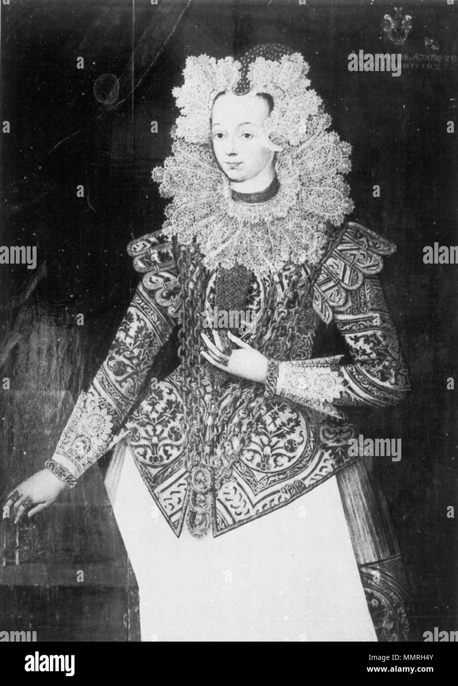 Bildnis der Anna Köhler im Alter von 28 Jahren, Deutschland, 1627 Banque D'Images