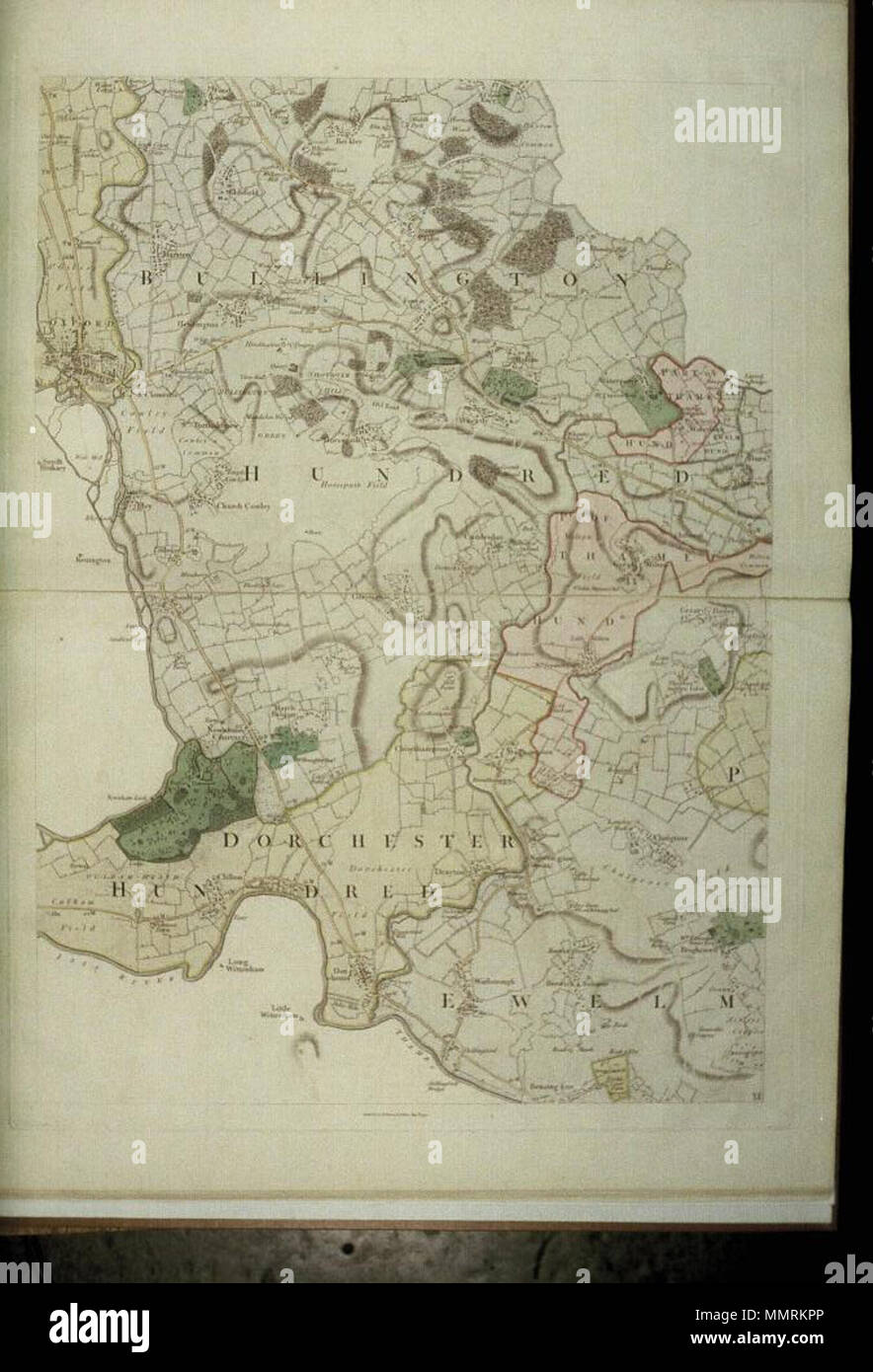 . La nouvelle route de Shotover St Clement's est l'actuelle route de Londres. Une carte du comté d'Oxford. 1797. Davis, Richard de Lewknor, cartographe [1750-1814] Bodleian Bibliothèques, une carte du comté d'Oxford 3 Banque D'Images