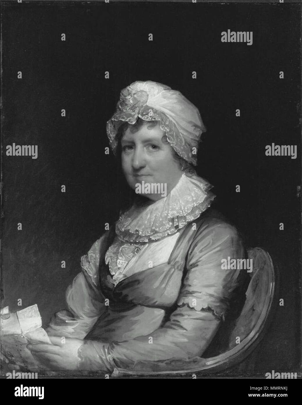 Tableau Toile Gilbert Stuart - Capitaine John Gell, Cadre Prêt à Accrocher