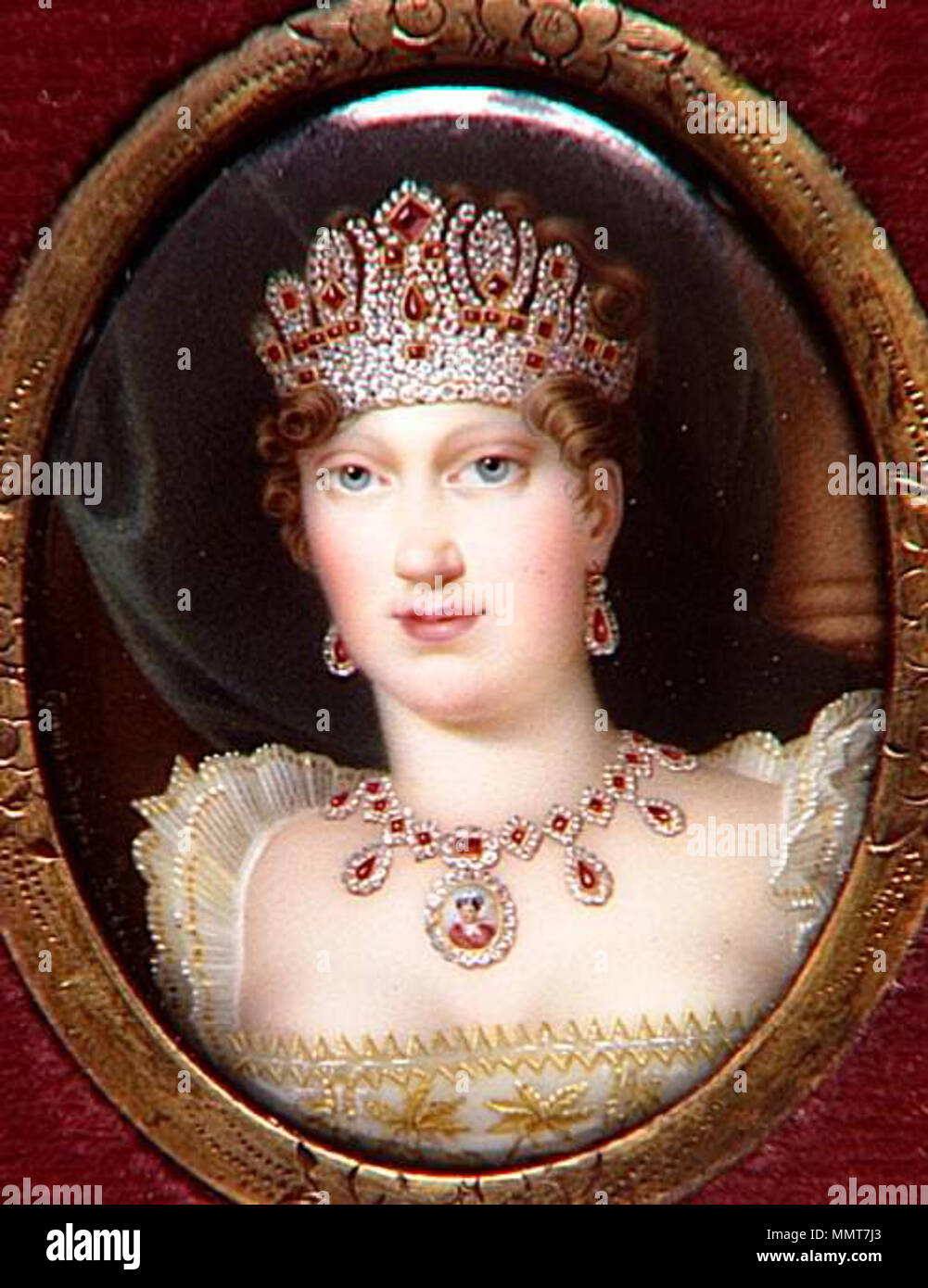 . Anglais : Marie Louise d'Autriche, Impératrice des Français . 1810s. Marie-Louise d'Autriche Banque D'Images