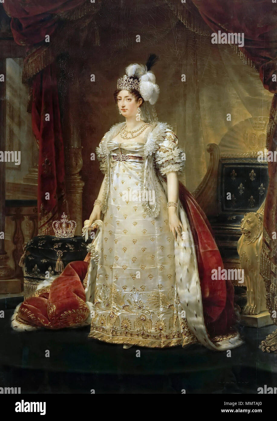. Anglais : Marie Thérèse Charlotte de France, dauphine de France et de la duchesse d'Angoulême . 1816. Madame Royale Banque D'Images