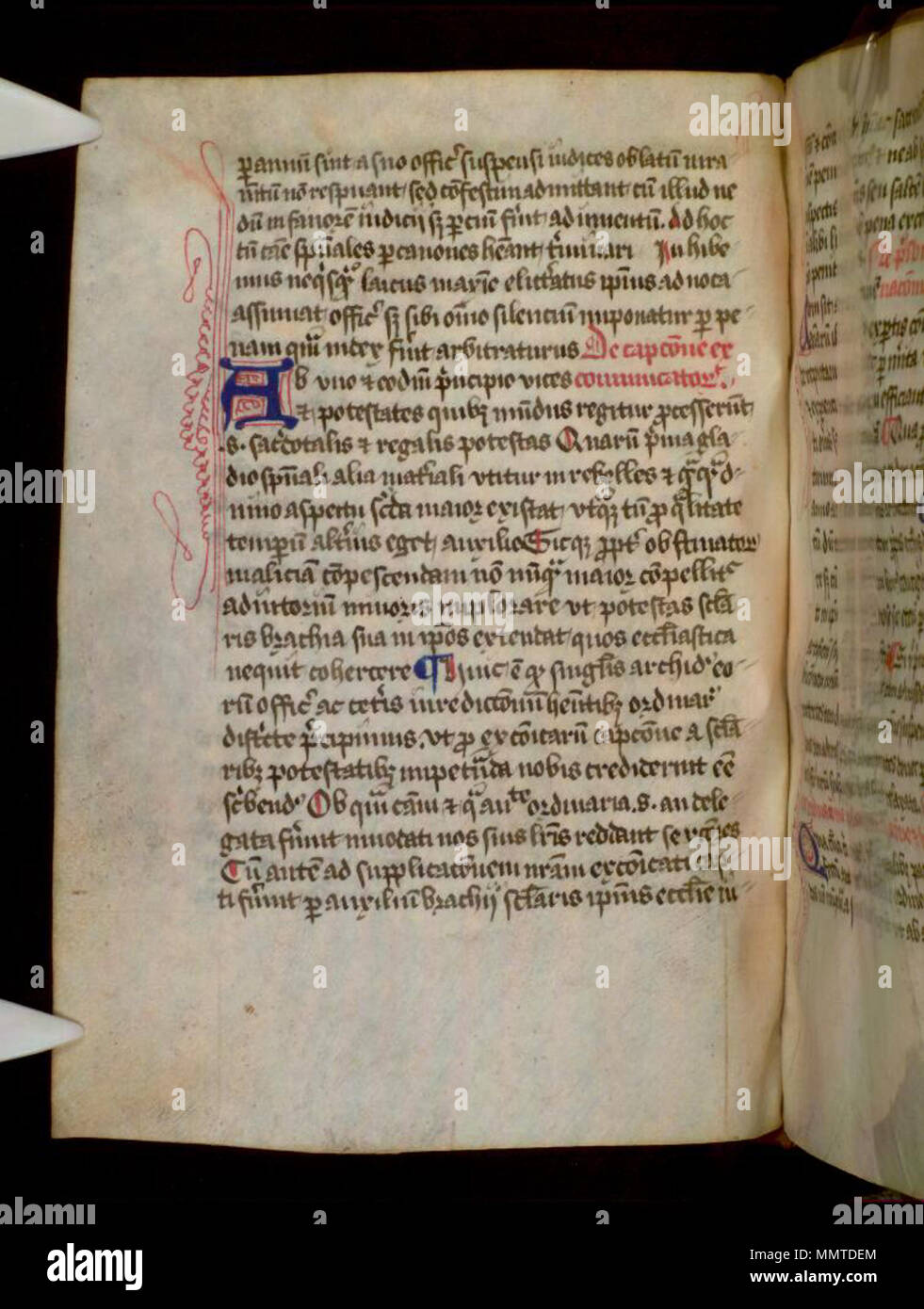 . Statuts synodaux en Amérique, publié en 1287 par Peter Quivel, évêque d'Exeter 1280-91, dans une copie de la première moitié du 15ème siècle. ; 41v statuts synodaux en Amérique. 1425. Les bibliothèques Bodleian, statuts synodaux en Amérique 41v Banque D'Images . Statuts synodaux en Amérique, publié en 1287 par Peter Quivel, évêque d'Exeter 1280-91, dans une copie de la première moitié du 15ème siècle. ; 41v statuts synodaux en Amérique. 1425. Les bibliothèques Bodleian, statuts synodaux en Amérique 41v Banque D'Images