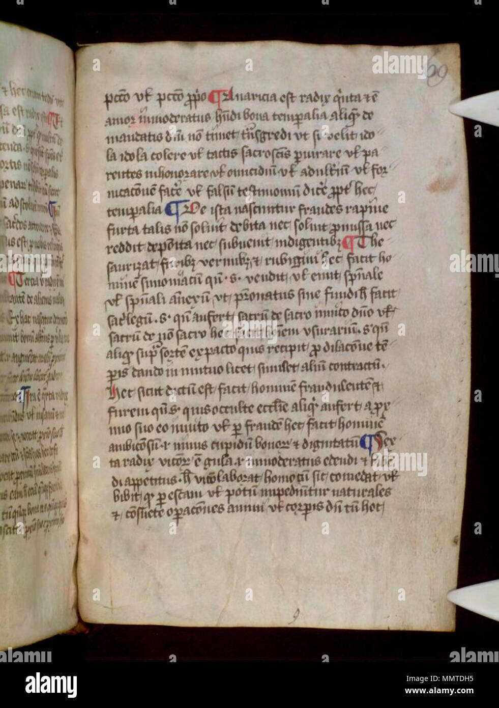 . Statuts synodaux en Amérique, publié en 1287 par Peter Quivel, évêque d'Exeter 1280-91, dans une copie de la première moitié du 15ème siècle. ; 69r statuts synodaux en Amérique. 1425. Les bibliothèques Bodleian, statuts synodaux en Amérique 69r Banque D'Images . Statuts synodaux en Amérique, publié en 1287 par Peter Quivel, évêque d'Exeter 1280-91, dans une copie de la première moitié du 15ème siècle. ; 69r statuts synodaux en Amérique. 1425. Les bibliothèques Bodleian, statuts synodaux en Amérique 69r Banque D'Images