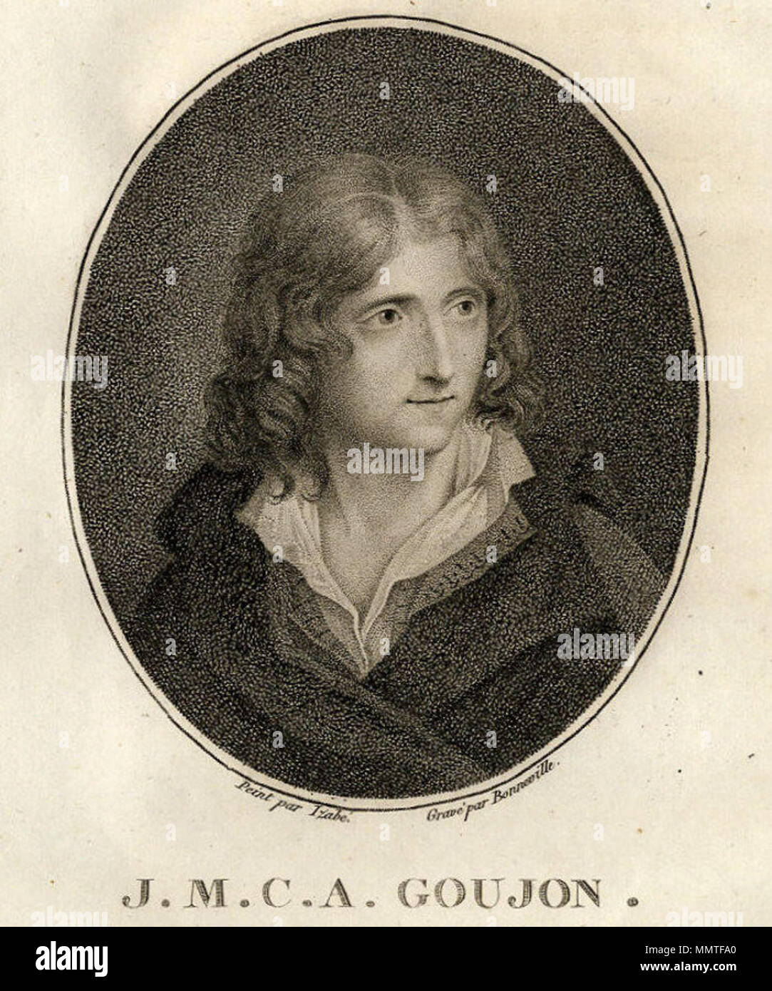 . Italiano : Jean-Marie-Claude-Alexandre Goujon, incisione, 21,7 x 13,8 cm, le Château de Versailles et de Trianon . vers 1800. François Bonneville (attivo dal 1787 al 1802) Bonneville Jean-Marie Goujon Banque D'Images