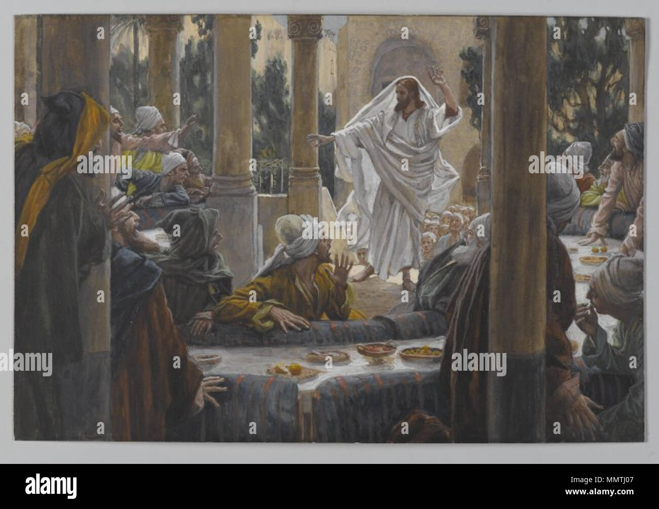 Le Musée de Brooklyn - malédictions contre les Pharisiens (imprécations contre les pharisiens) - James Tissot Banque D'Images