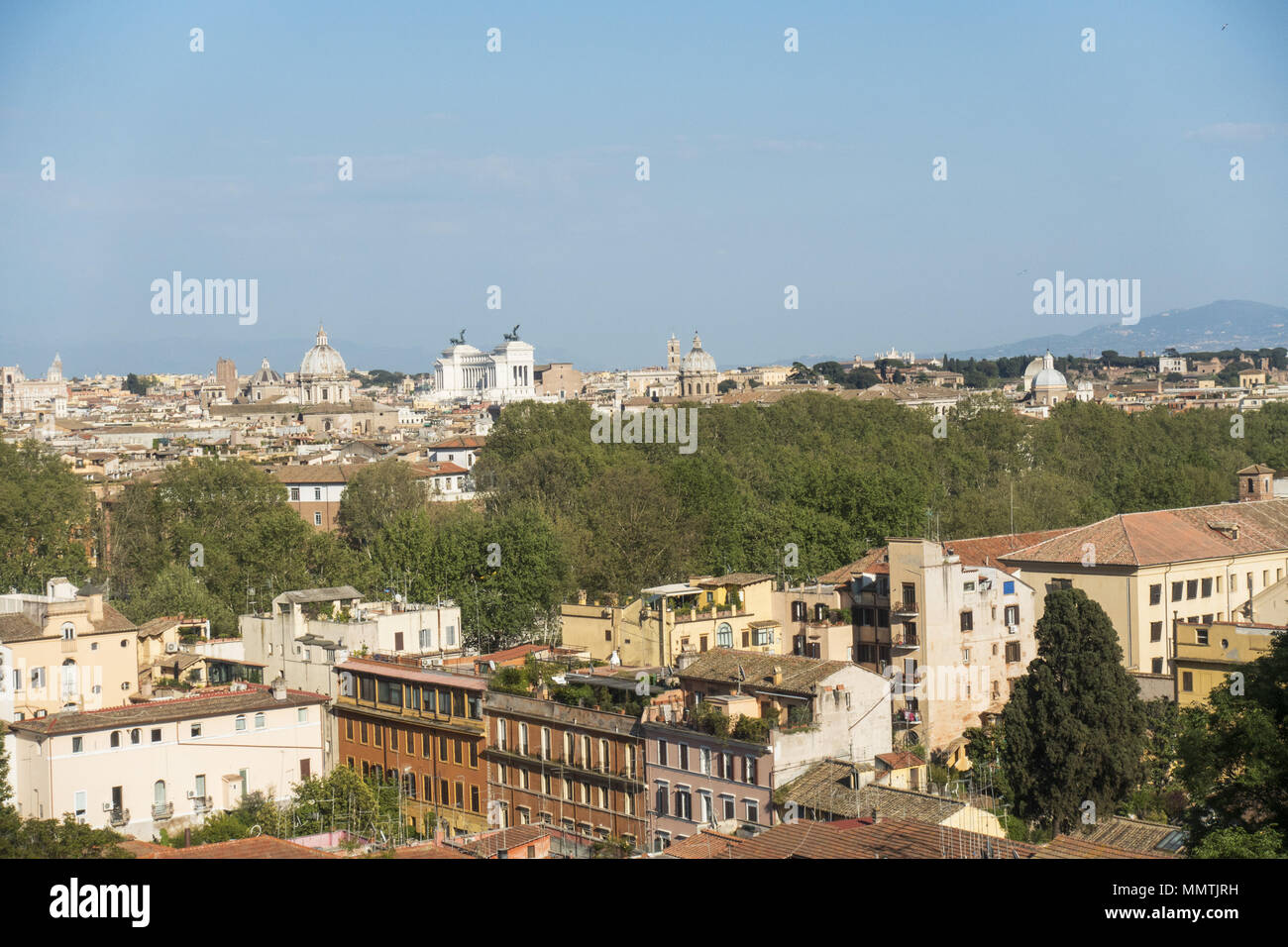 La ville de Rome, le mont Janicule hilll Banque D'Images