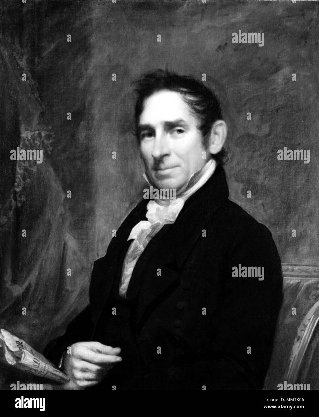 Portrait d'un homme. circa 1815. Le Musée de Brooklyn - Portrait d'un homme - Samuel Lovett Waldo - dans l'ensemble Banque D'Images