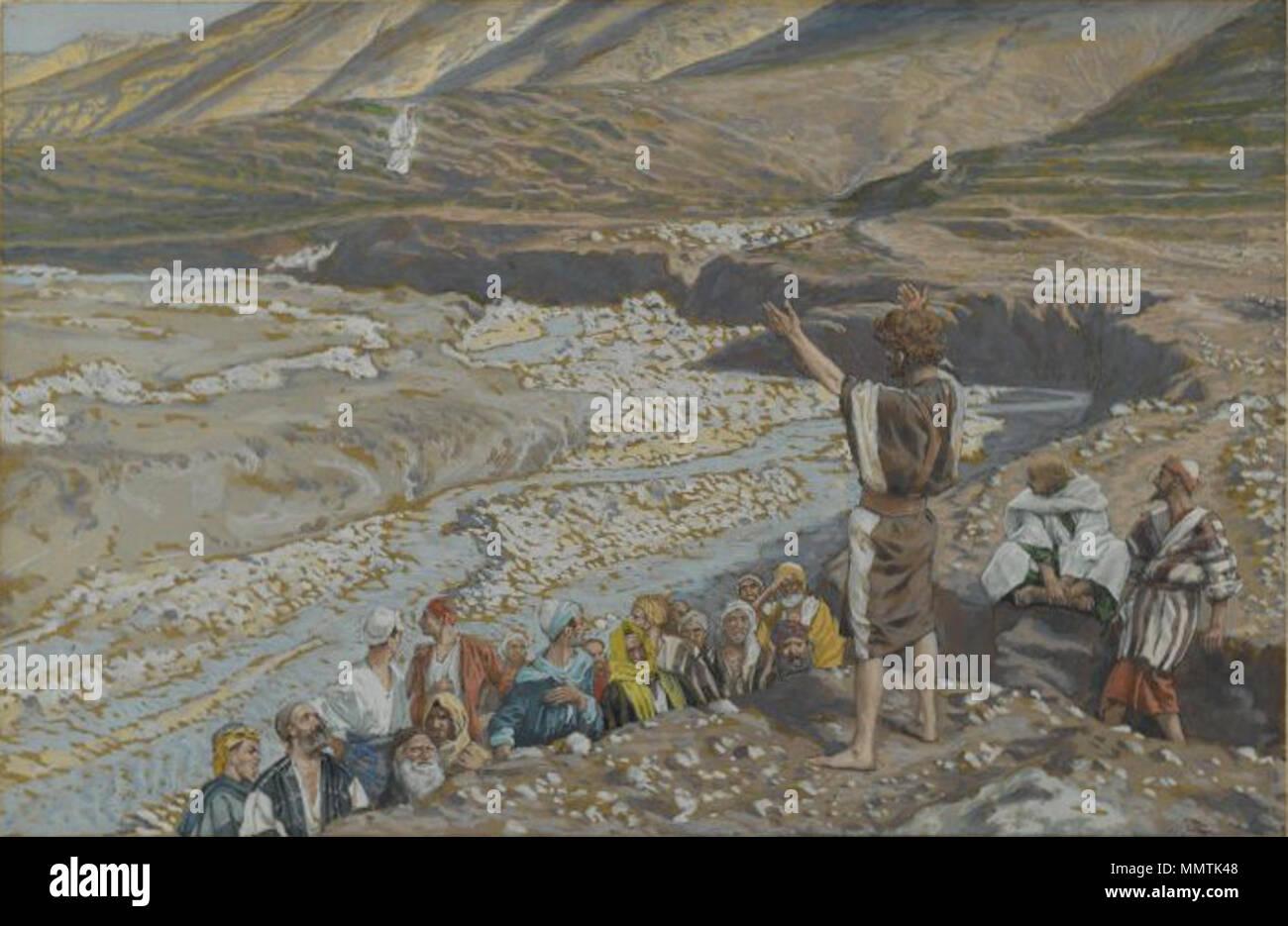 Le Musée de Brooklyn - Saint Jean le Baptiste voit Jésus de loin (Saint Jean-Baptiste voit Jésus de loin)) - James Tissot - dans l'ensemble Banque D'Images Le Musée de Brooklyn - Saint Jean le Baptiste voit Jésus de loin (Saint Jean-Baptiste voit Jésus de loin)) - James Tissot - dans l'ensemble Banque D'Images