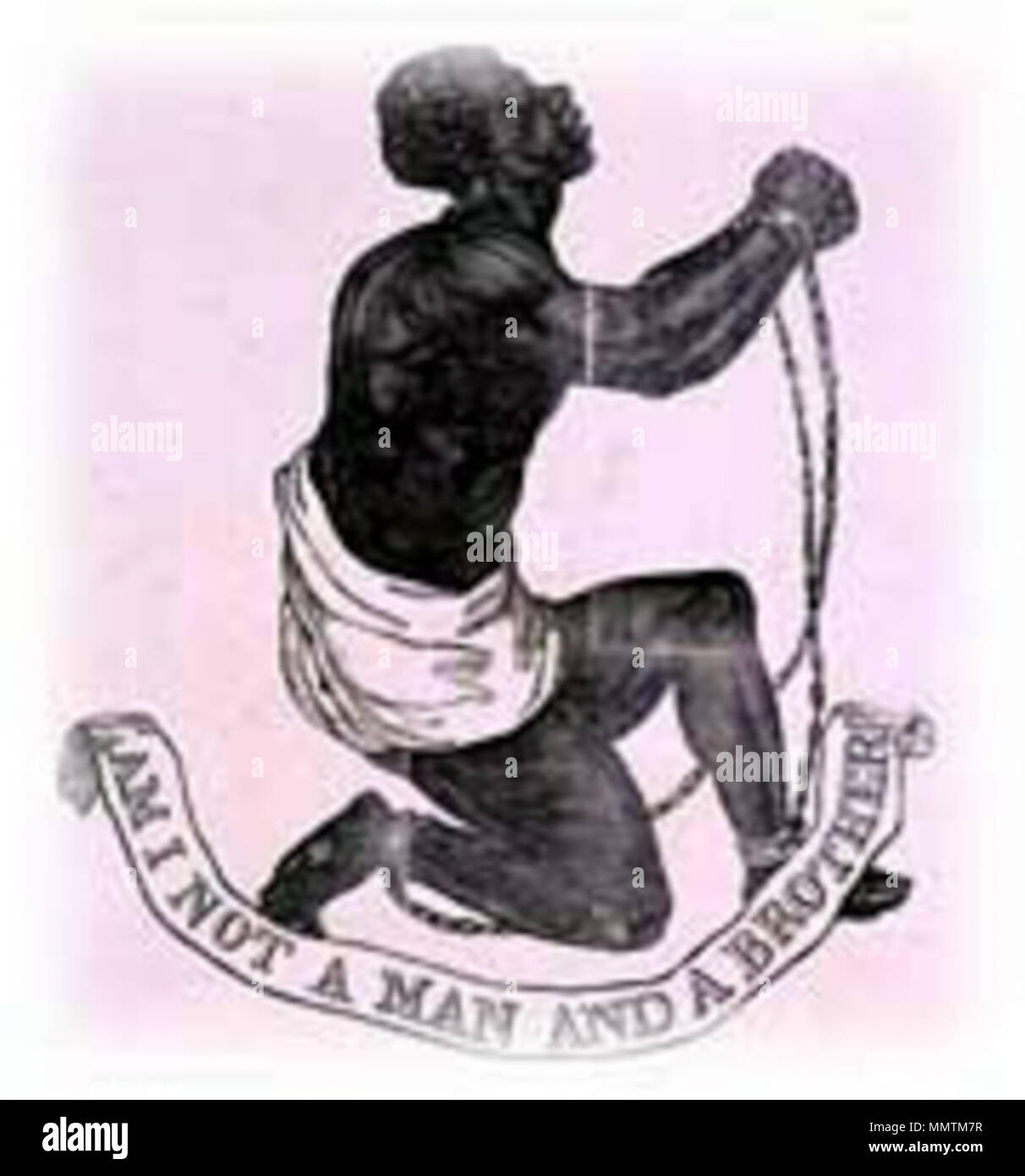 . Un médaillon antiesclavagiste du début du 19ème siècle. . Ce fichier n'est pas informations sur l'auteur. BrotherSlave Banque D'Images