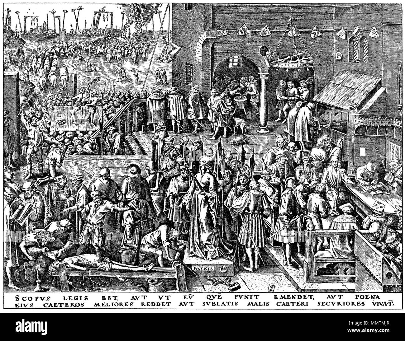 . Les sept vertus, à savoir les vertus théologales de Foi, espérance et charité et les quatre vertus cardinales de la prudence, la justice, la tempérance et la force, par Brueghel, publié par Philippe Galle. Voir aussi : Brueghel : les sept vices Deutsch : Brueghel d. Ä., Folge der "Tugenden", die Gerechtigkeit. . À partir de 1561 jusqu'à 1562. Pieter Brueghel l'ancien (1526/1530-1569) Noms alternatifs Pieter Breugel, Pieter Breughel, Pieter Brueghel, paysan Brueghel Description peintre flamand, dessinateur et graveur Date de naissance/décès entre 1526 et 1530 9 septembre 1569 Lieu de naissance/décès Q19 Banque D'Images