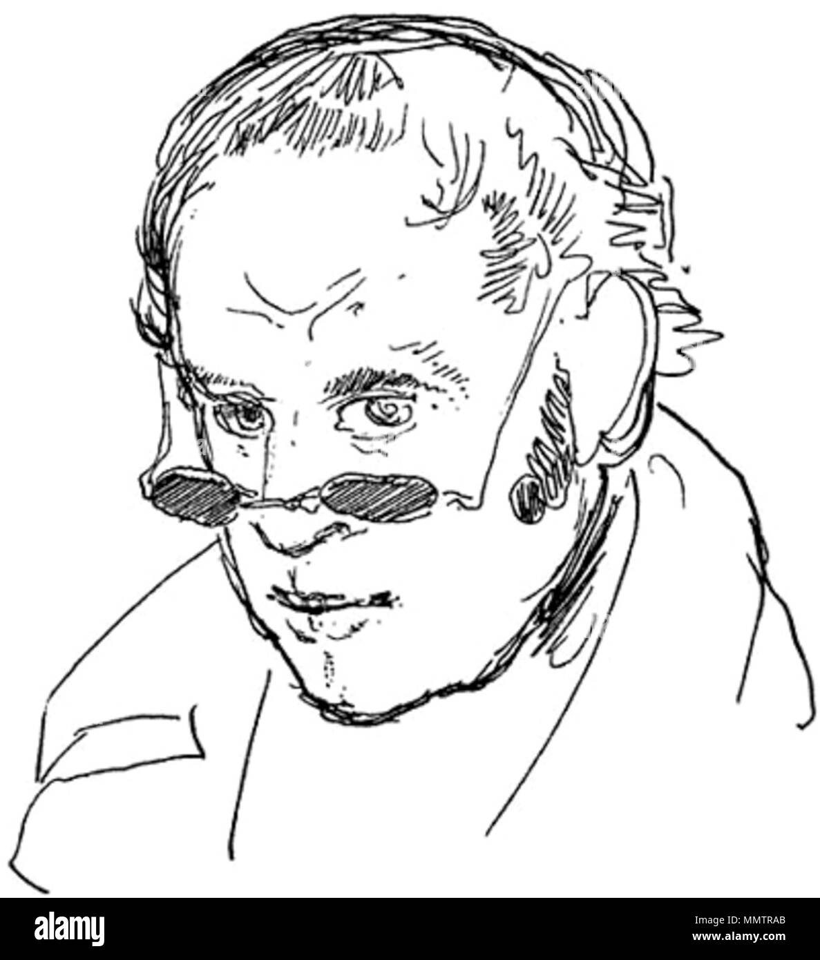 . English : Rodolphe Töpffer sur 1840 English : Rodolphe Töpffer en 1840 Toepffer Rodolfe Banque D'Images